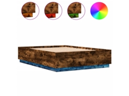 Bed Frame, Bed Frames Vidaxl Marrom Madeira Processada (140 X 200 Cm)