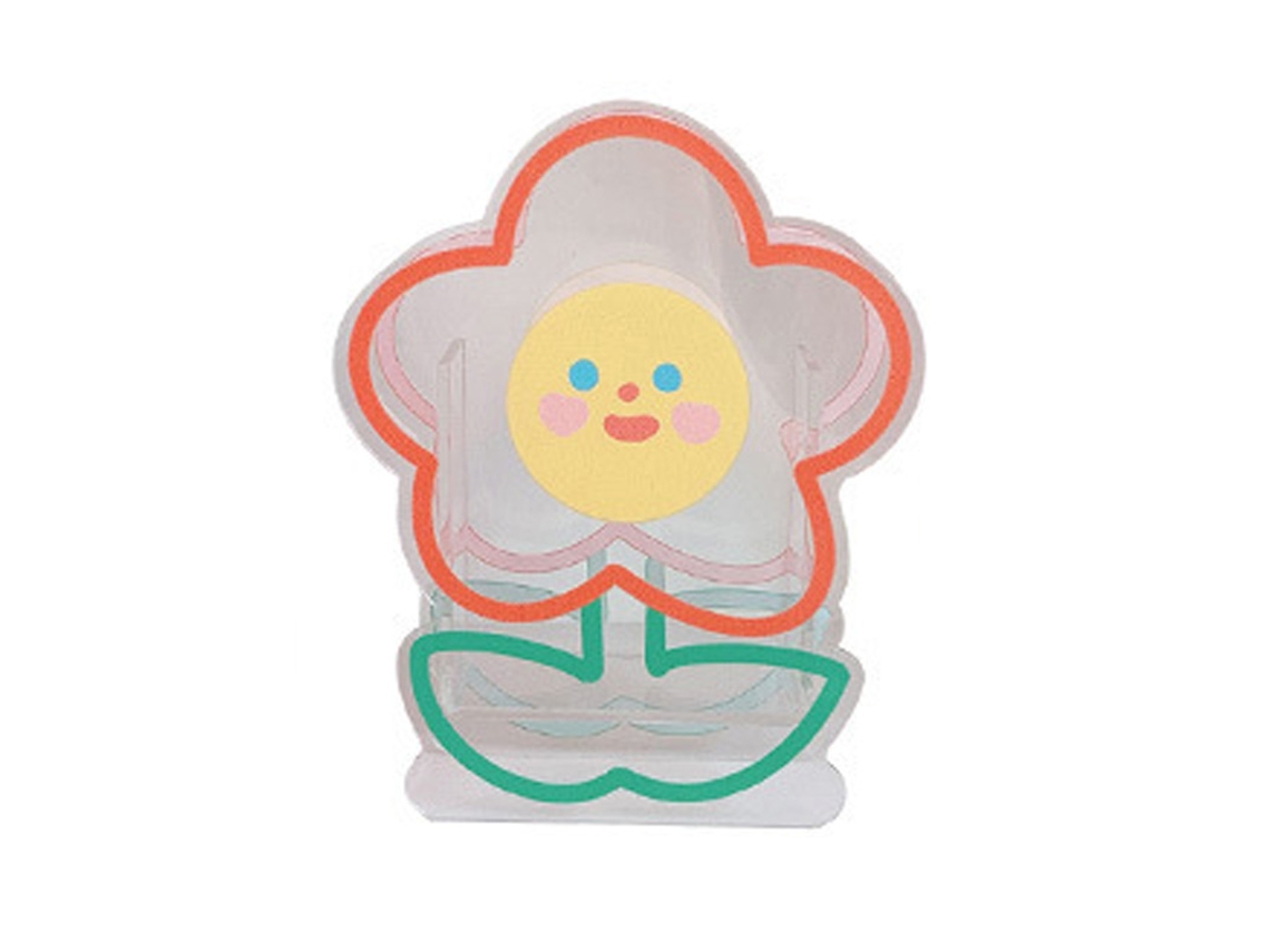 Porta lápis transparente de acrílico cute cartoon para pinceis de maquiagem e armazenamento de mesa S/MARCA