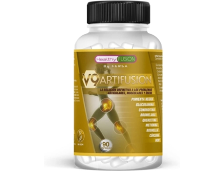 V9 Poderoso Antiinflamatório e Analgésico Protege e Repara Músculos e Articulações Cúrcuma Glucosamina Condroitina Msm 90 Cápsulas.