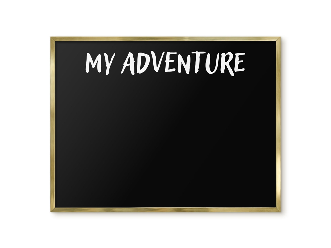 Quadro magnético de parede Minha aventura para o quarto Espelharte (80x60 cm)
