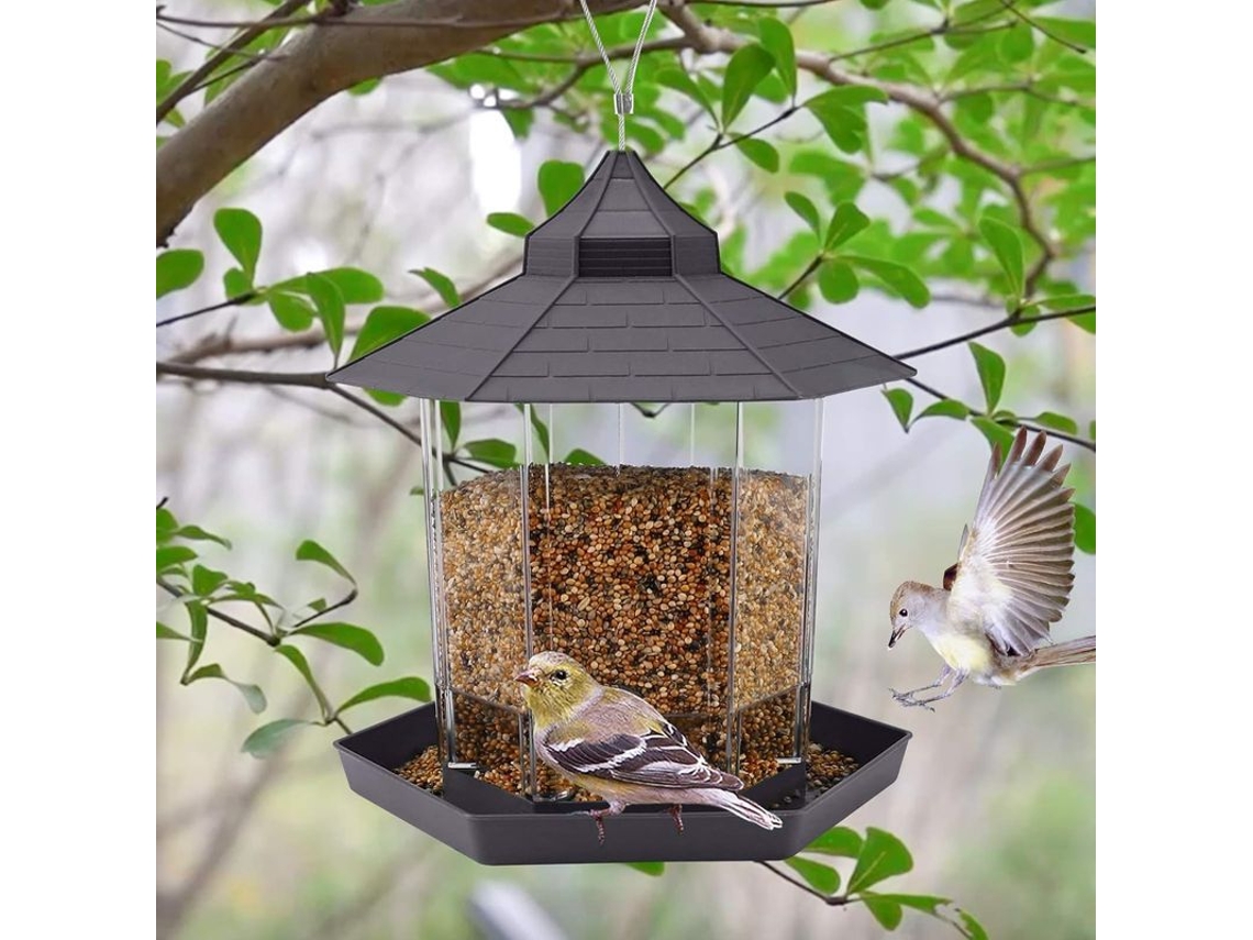 Comedero Para Aves Silvestres Colgante Gazebo Decoración Exterior Ideal Para Atraer Aves