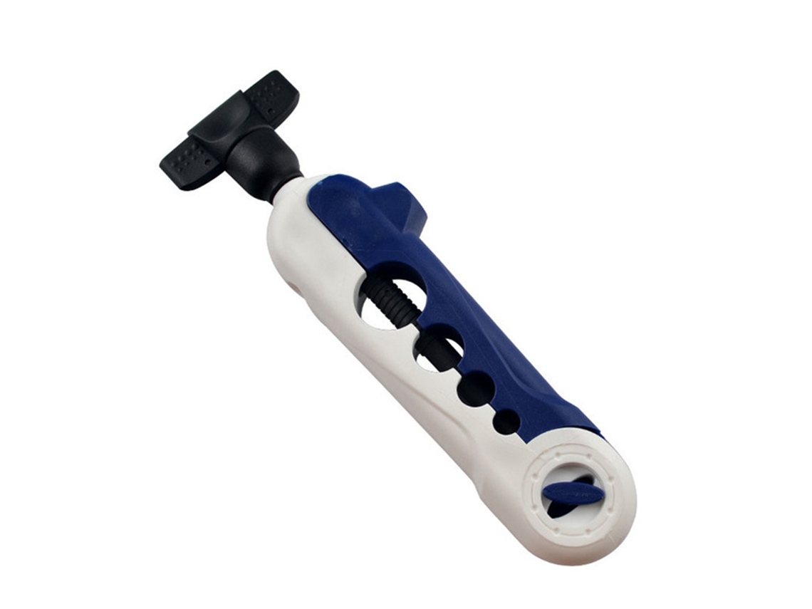 Enrolador de Linha MDUG portátil em plástico ABS, branco e azul