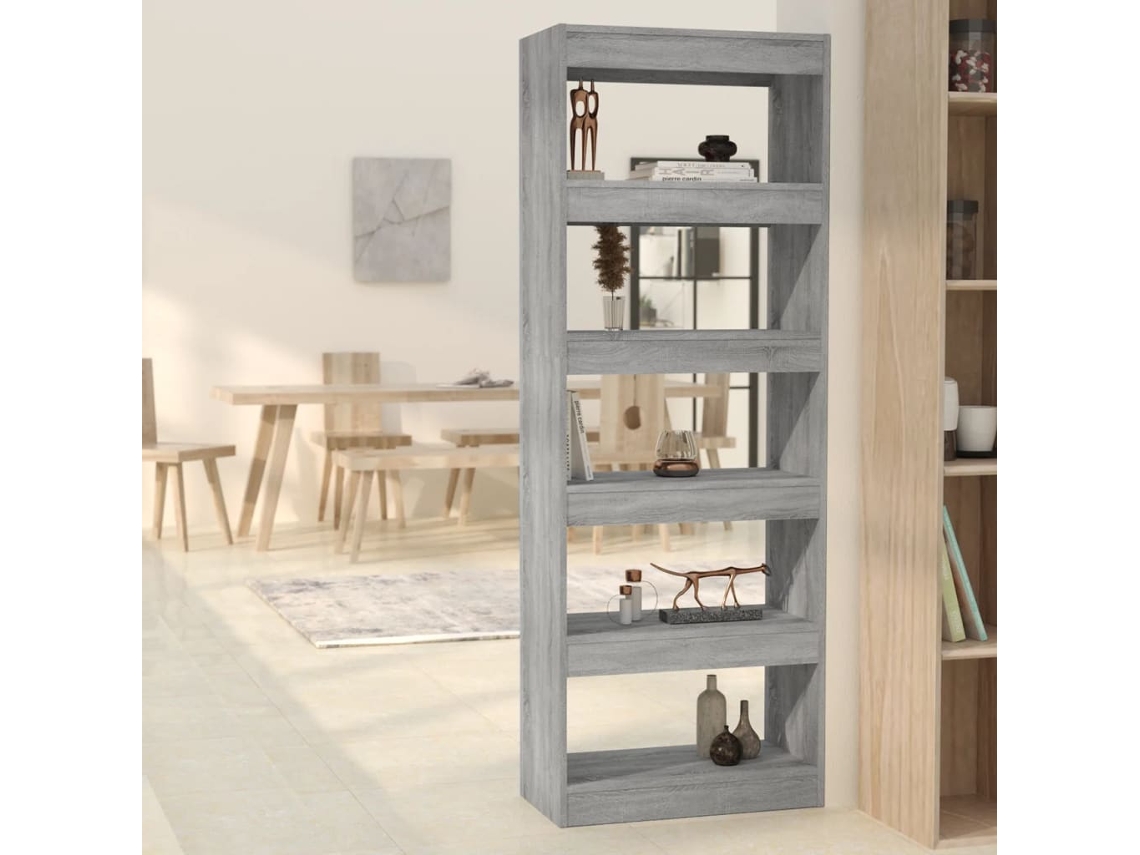 Vidaxl Estante/divisória 60x30x166cm Derivados Madeira Cinzento Sonoma