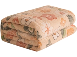 Manta de Flanela Fansu Infantil Moderna com Estampa Floral Xadrez Macia Lã Quente Colcha para Quarto Adequada