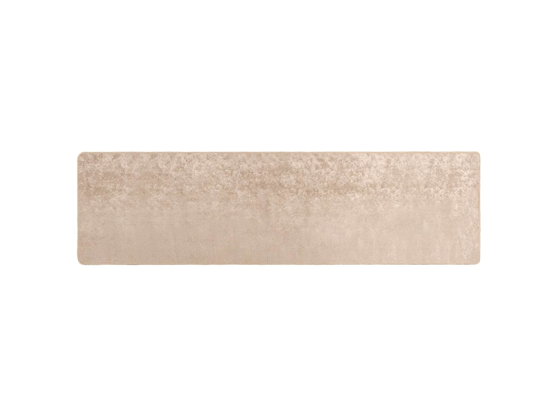 Conjunto 1 Tapete Runner Vidaxl Bege Poliéster (100 X 400 Cm)