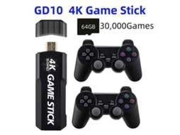 Console De Videogame Retrô Gd10 Com 40.000 Jogos Integrados, 128 Gb, Controle Sem Fio De 2,4 Ghz, Hd, 4k, Beyamis Ly Ebike