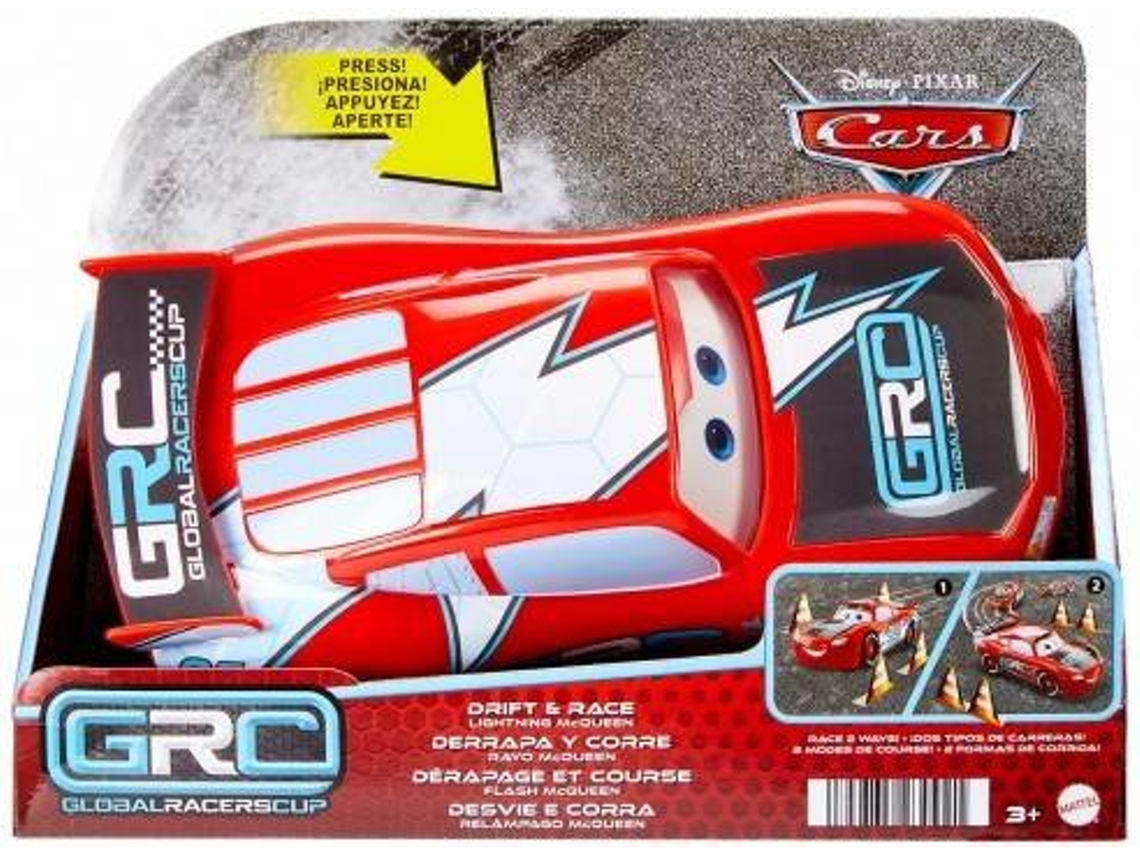 Carro de Brinquedo MATTEL Cars Faísca McQueen Derrapa e Corre (Idade Mínima Recomendada: 3 Anos)