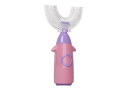 Escova de Dentes Infantil Silicone Macio em Formato U, com Design Desenho Animado e Rotação 360 ​​graus. Ide Al para Limpeza Dental GOKOCO