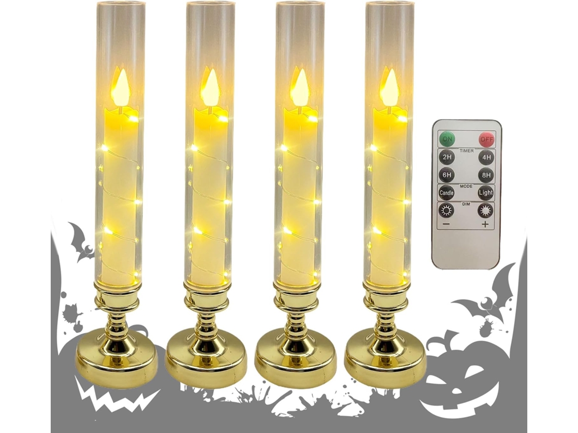 Vela Led Decorativa Sem Chama, Para Mesa, Interiores E Ambientes