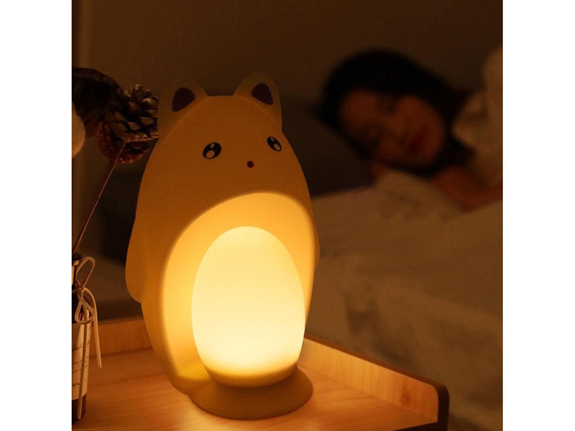 Luminária Noturna De Silicone Recarregável Via Usb E Decorar O Quarto