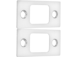 Conjunto De 2 Placas De Aço Inoxidável Prateado, Resistentes À Ferrugem.