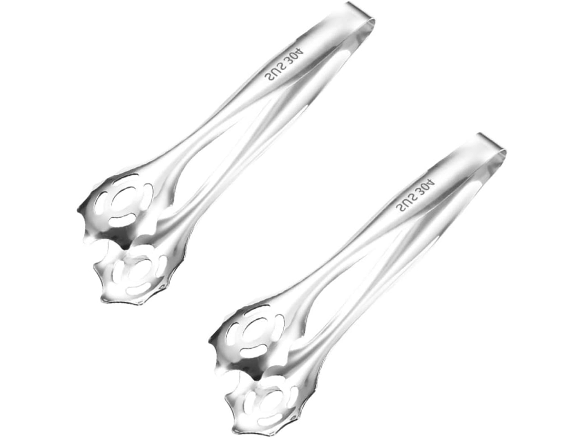 Pinças De Cozinha Topbathy Aço Inoxidável, 2 Peças, Para Baldes De Gelo, Churrasco E Alimentos, Resistentes Ao Calor E À