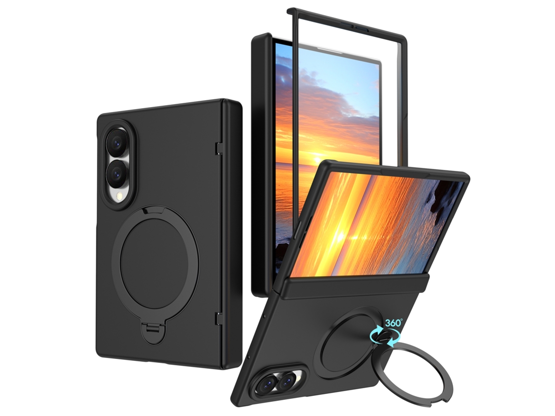 Capa Eifson Para Samsung Galaxy Z Fold8, Com Protetor De Tela, Proteção Para Dobradiças - Compatível - Preto
