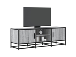 Vidaxl Móvel P/ Tv 120x35x41cm Derivados Madeira/metal Cinzento Sonoma