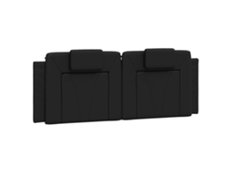 Headboard Cushion, Headboard Cushions Vidaxl Preto Couro Artificial (120 Cm)