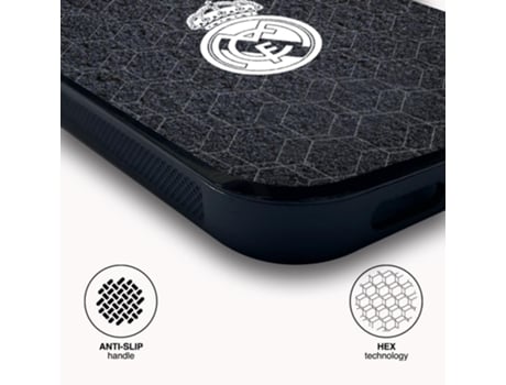 Capa Global Oficial Real Madrid para Xiaomi Mi 11 Pro Global PHONECASES3D Pele Sintética Preto