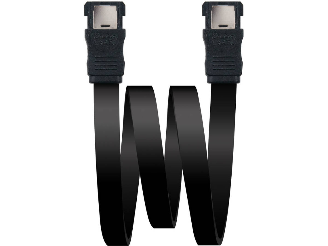 Cabo de Dados NANOCABLE (SATA - 50 cm - Preto)