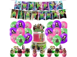 Suprimentos Para Festa De Aniversário Com Tema Zumbi, Balões, Banners, Toppers De Bolo, Conjunto De Decoração