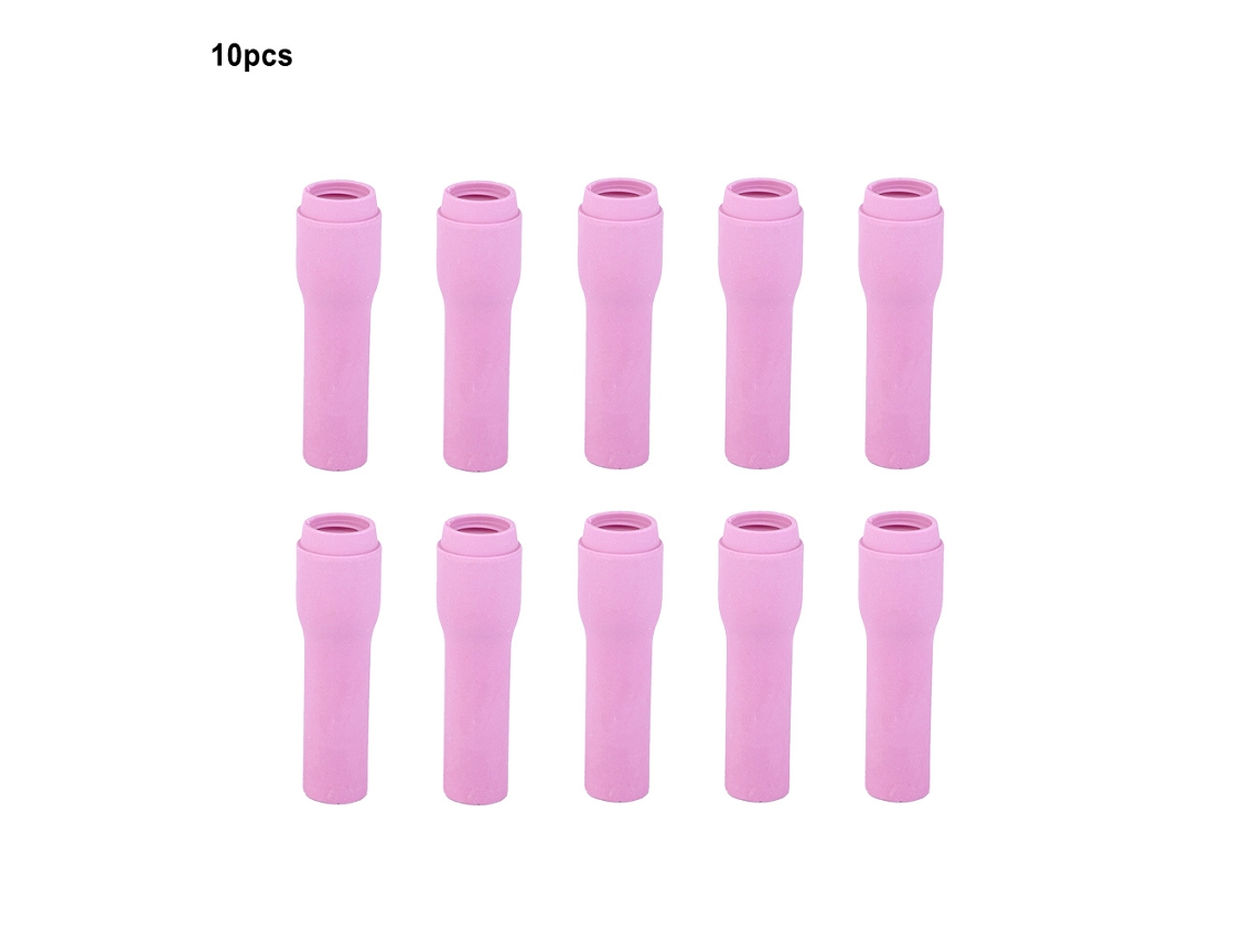 10 Peças De Bico Cerâmico Longo 796f72 Para Soplete Tig Wp-9/20/25 (796f70,796f71,796f73)