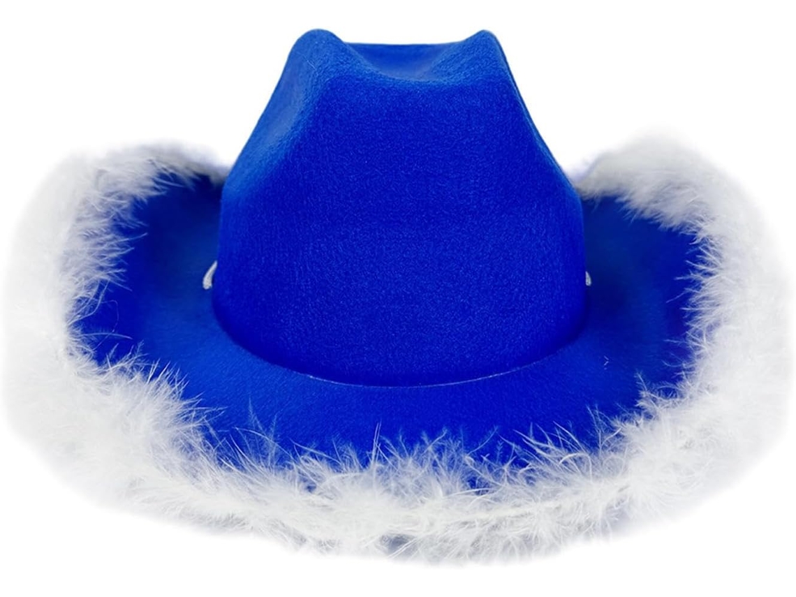 Chapéu De Cowboy Com Pena, Chapéu - Para Uso Prático E Funcional