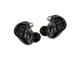 Fones de Ouvido LAXISCREED Hifi Fio 1dd+7ba 3.5mm com Mic