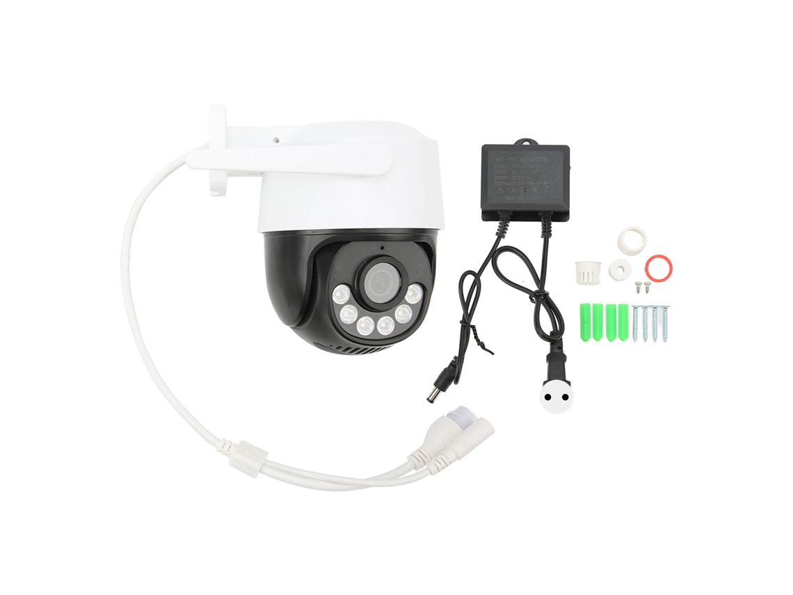Câmara De Vigilância Sem Fio Hd Wifi Visão Noturna Exterior Plugue Eu