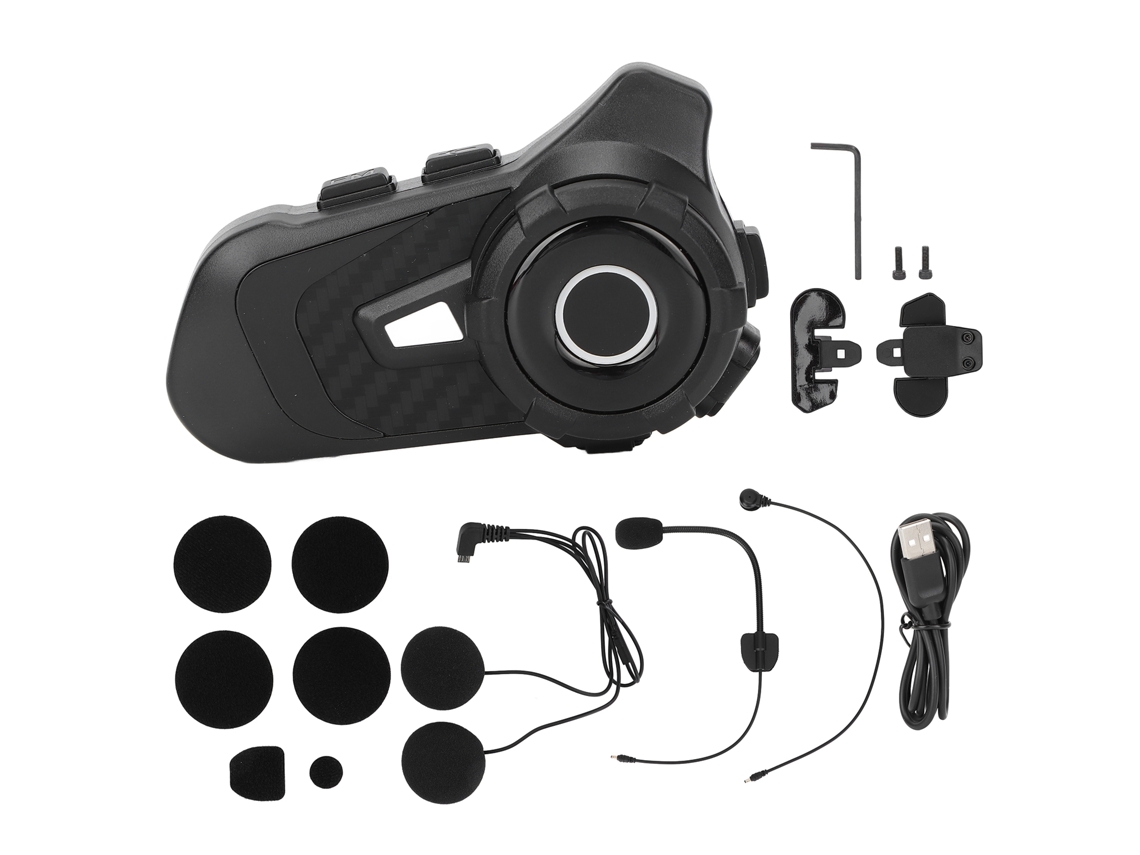 Fone Bluetooth Capacete Moto LAXISCREED 800m Bateria Interna