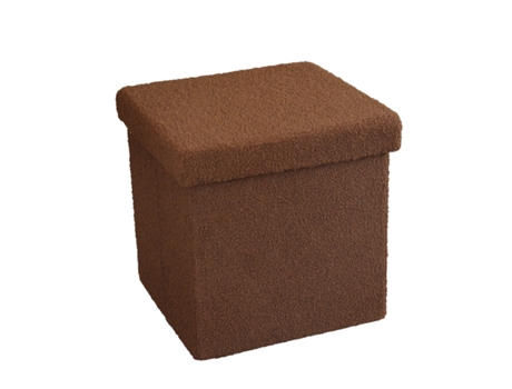 BANQUETA FLURRY MY DEKOR CASTANHA 38X38X38 CM