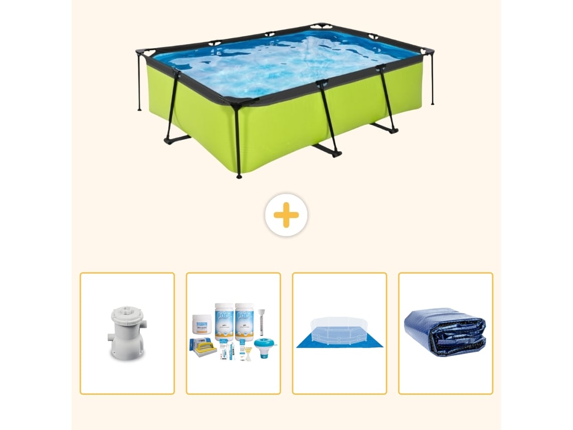 Exit-toys Piscina Exit Retangular - 220x150x65 Cm - 5-peças S289