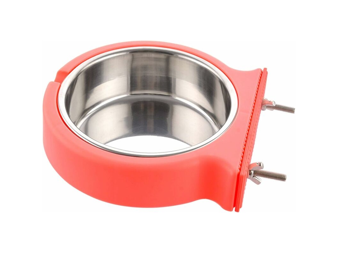 Tigela Removível de Aço Inoxidável para Gaiola de Cachorro, Comedouro Suspenso para Animais de Estimação, Gatos, Coelhos e Pássaros AQUAFORGE