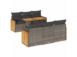 Garden Sofa Set, Garden Sofa Sets Vidaxl Cinzeto Rattan / Vime (n/a)