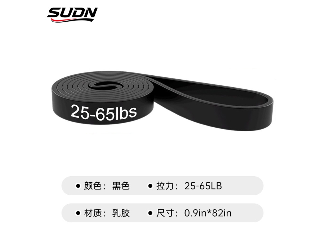 Conjunto De Faixas Elásticas De Resistência Para Exercícios (preta, 2080*4,5*23 Mm) Com Faixa Elástica De Resistência Para Barra Fixa