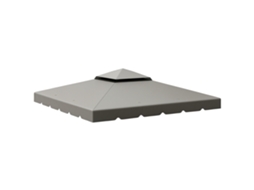 Teto Reserva 3x3m Dupla Camada Cinza Claro