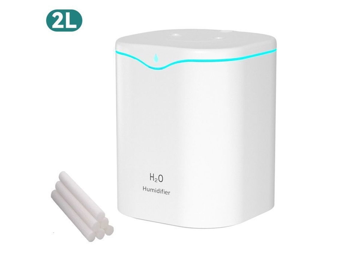 Umidificador 2L, Luz Noturna, Silencioso, Quarto, Escritório BRILVIBERA