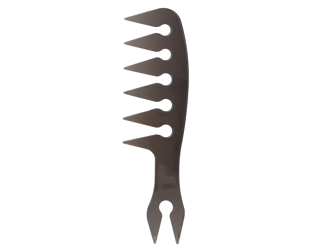 Pente Para Cabelo De Óleo Portátil Pente De Pentear Com Dentes Largos E Cano Longo Para Homens 4
