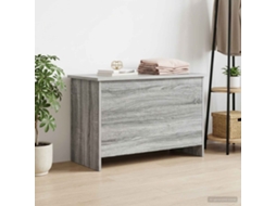 Vidaxl Baú De Armazenamento Sonoma Cinzento 80 X 40 X 50 Cm