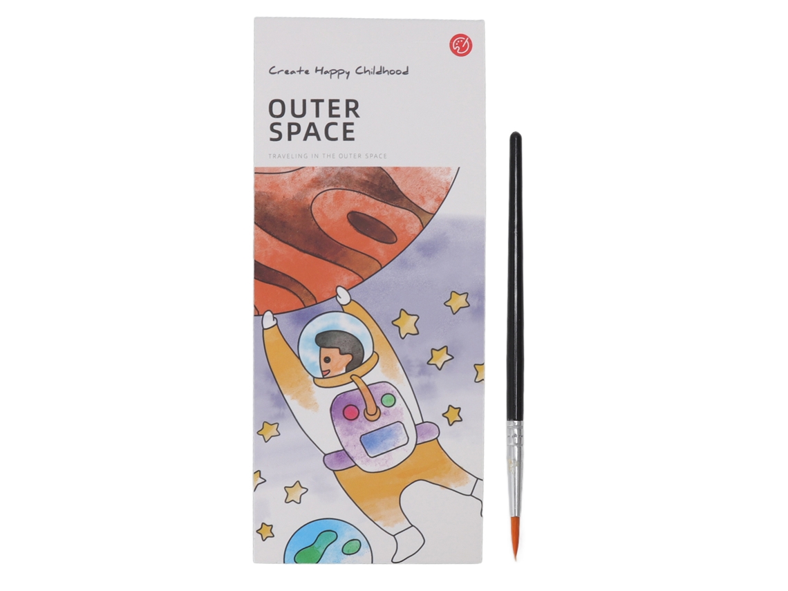 Mali livro de Aquarela de Bolso para Viagem Educação Infantil Arte Pintura Espaço Vasto