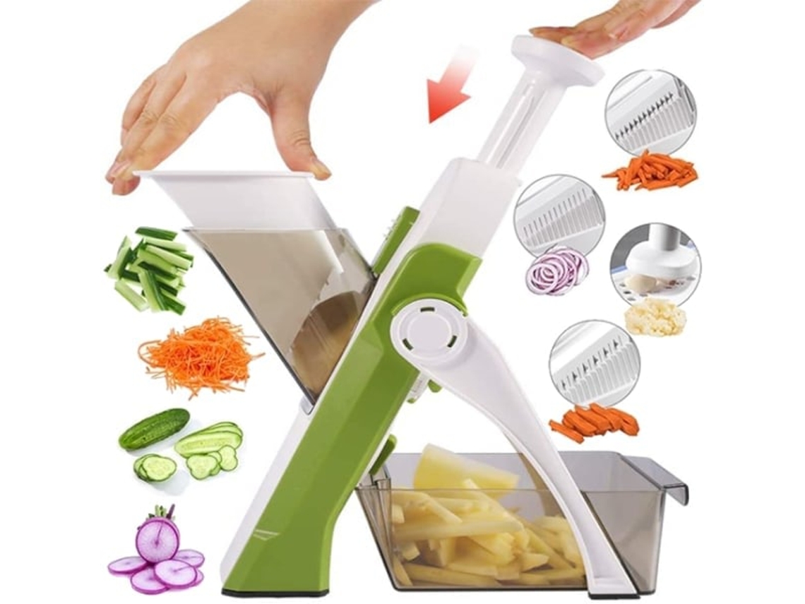 Lurelia Mandolina Multifuncional Ajustável, Para Legumes