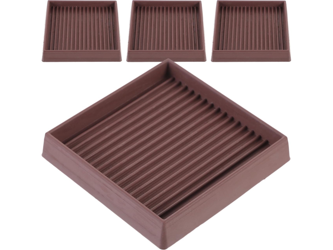 Protetores De Plástico Quadrados 7,6 X Cm (3 3 Polegadas), 4 Peças,