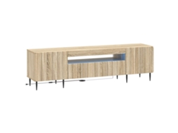 Vidaxl Gabinete De Tv Led Carvalho Sonoma Derivados De Madeira