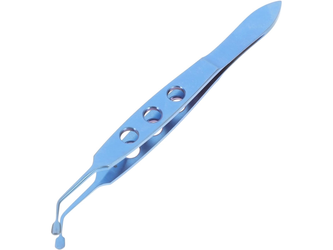 Pinça De Metal Com 3 Furos (3x4) Para Massagem E Desobstrução De Glândulas Nos Olhos.