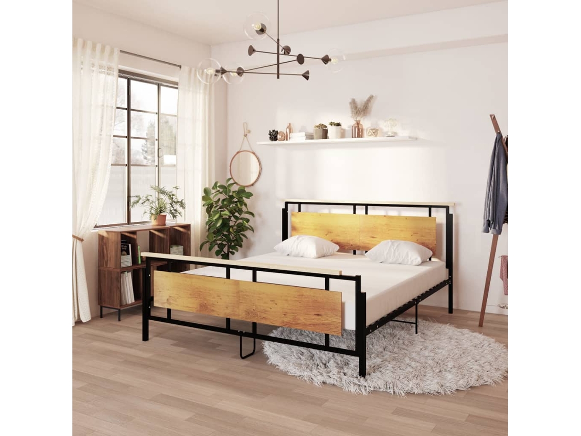 Vidaxl Estrutura de Cama Metal 180x200 Cm