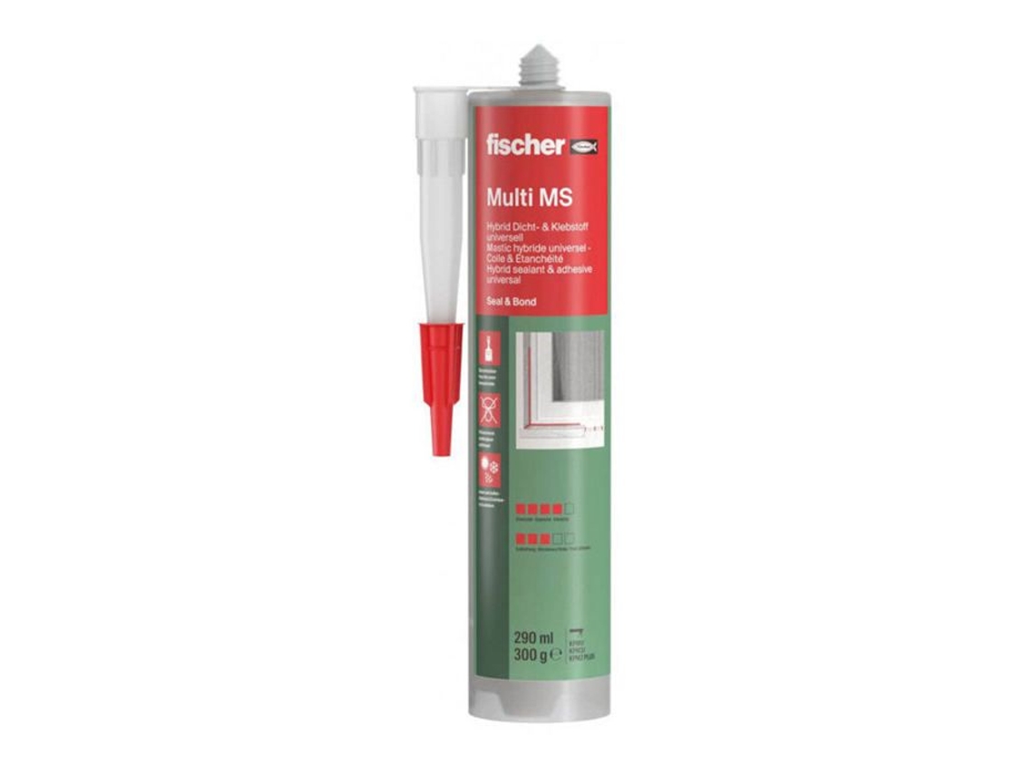 Cola Multi/produto De Vedação - Fischer - Kd-290 - Silicone - 290 Ml - Branco