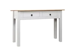 Vidaxl Mesa Consola 110x40x72 Cm Pinho Maciço Panama Branco