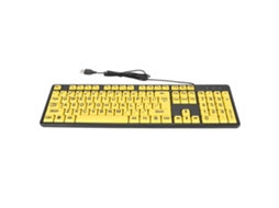 Teclado De Computador Com Fio Usb De Impressão Grande
