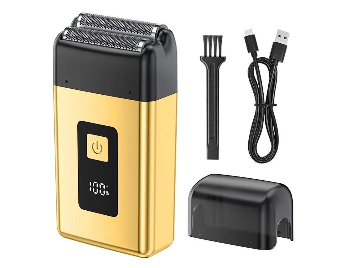 Barbeador Elétrico De Lâmina Recíproca Para Homens, À Prova D'água, Presente Para Homens (dourado) Czhhmart