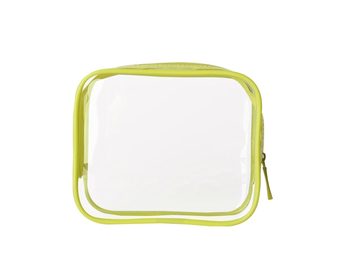 Nécessaire Transparente Tamanho M Para Viagens Femininas, Nécessaire Transparente Tamanho 25 Cm Giyblacko Em Promoção Hengjian (14 X 4 X 12 Cm)