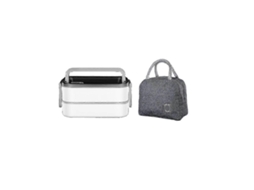 Lancheira De Aço Inoxidável 304, Segura Para Micro Ondas, Portátil, De Malha, Recipiente Para Armazenamento De Alimentos Bento Aquaforge