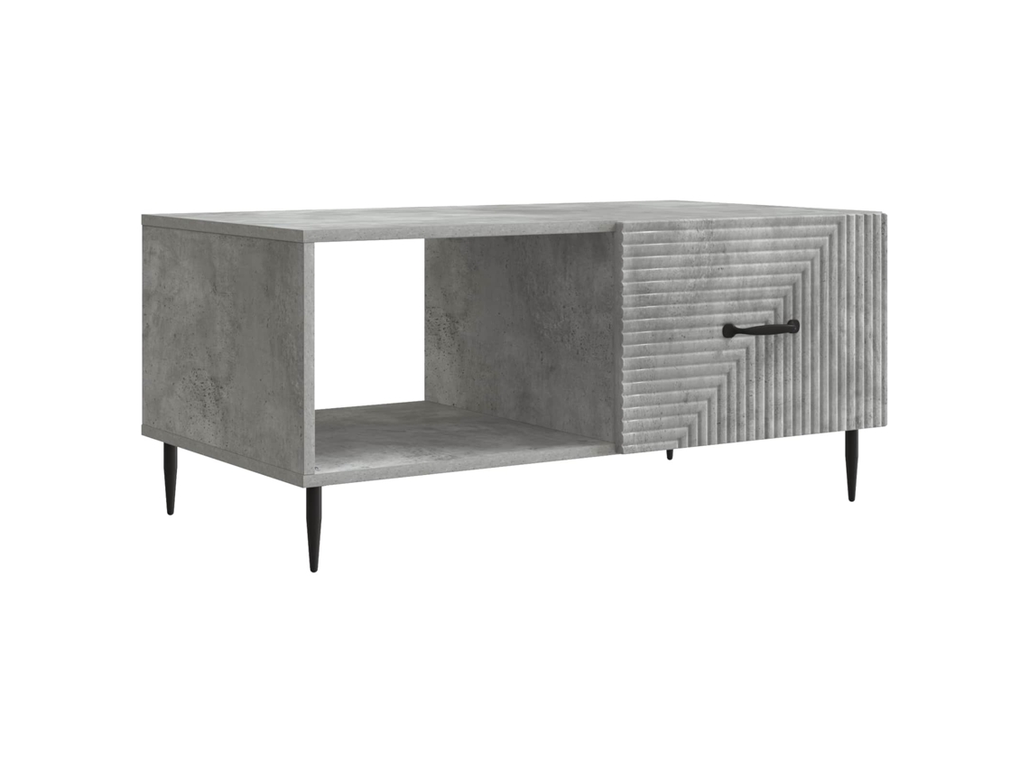 Mesa De Centro Cinzento Cimento 90 X 50 X 40 Cm