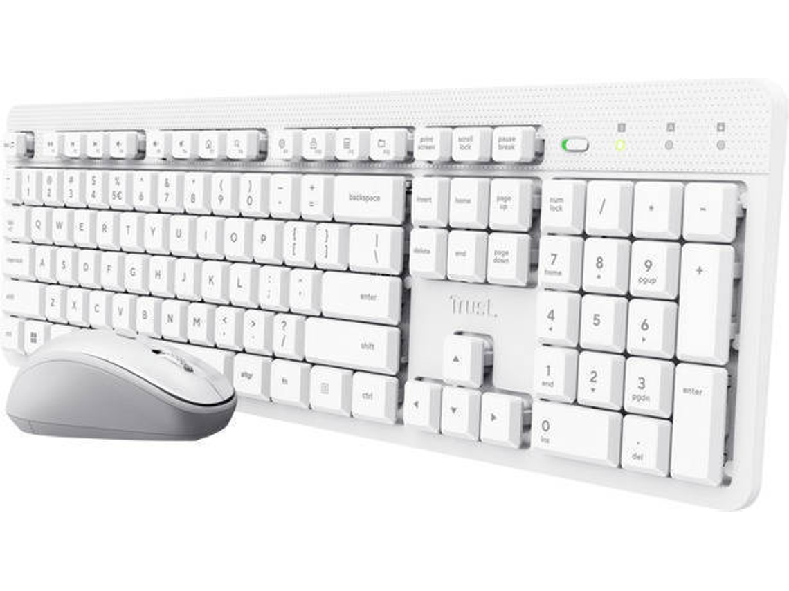 Bundle Teclado+Raton inalambrico TRUST ODYII Blanco(Layout ES)